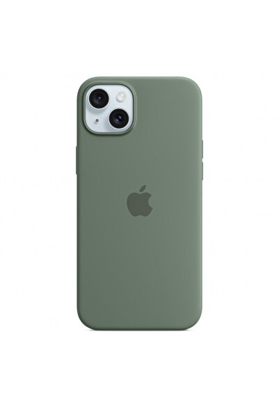 Apple iPhone 15 Plus Silicone Case with MagSafe, Green