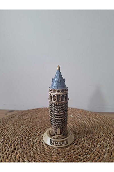 Hediye Seviyorum Galata Kulesi Biblo 16 cm Bej