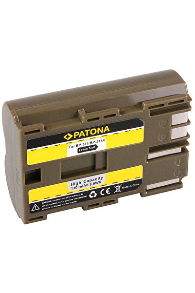 Patona Acumulator BP-511 BP-512 1300mAh compatibil Canon 5D 50D 40D 30D 20D-1008