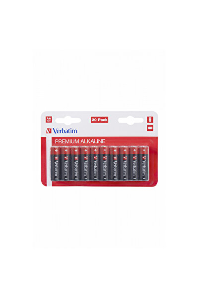 Verbatim Verbatim Batteries, Alkaline, AA, 20 pcs, 49877