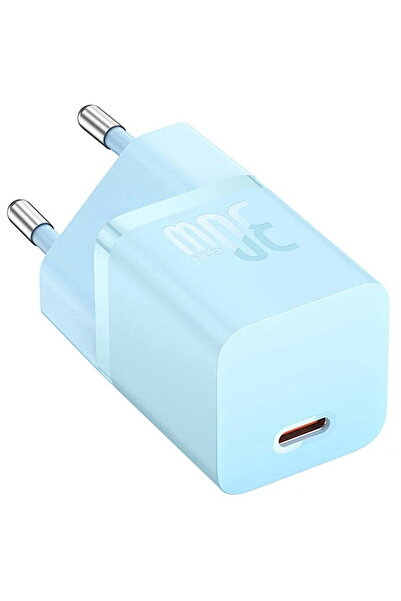 Baseus Încărcător de rețea GaN5 Mini, 30W, USB-C, Încărcător rapid, Albastru