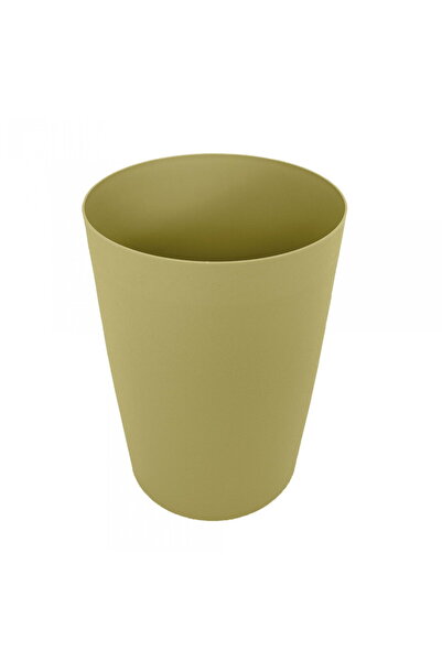 LİMPİO Waste bin B-235Y, 8 liters, round, plastic, yellow