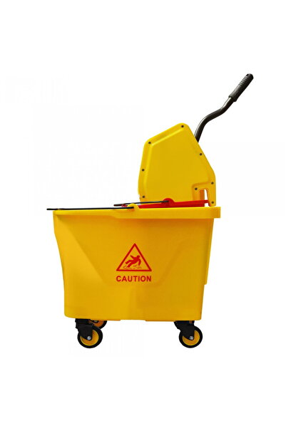 LİMPİO Carucior curatenie B-46, 35L, 2 galeti, cadru plastic rezistent, galben