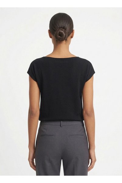 H&A İSTANBUL Women's Boat Neck Short Sleeve Knitwear Blouse