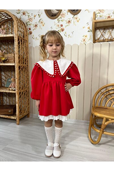 Hilora Baby Kids Custom Made Full Fit Girls' Dress |   Vintage Ruffled Holida...