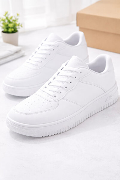 FİFTY ONE Unisex White Sneaker Air Sole Casual Sports Shoes White