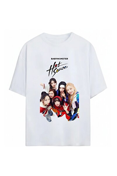 SVART WEAR BabyMonster K-Pop unisex majica prevelikog kroja od 100% pamuka