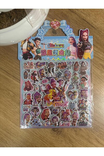 Luxmon K-Pop Demon Hunters Mini Embossed Sticker Set Notebook Laptop Phone Ta...