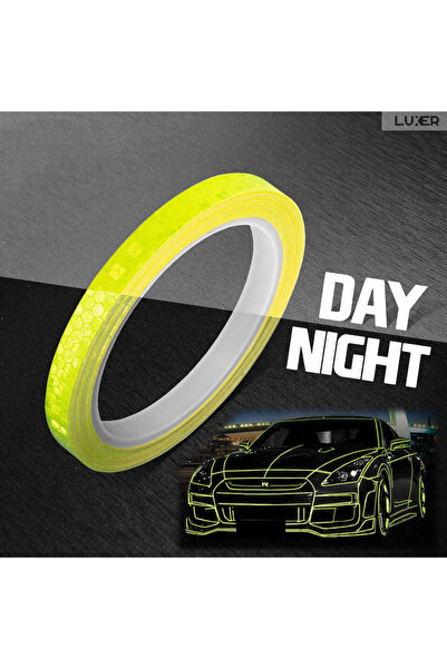 LUXER Universal Self-Adhesive Reflective Tape, Hexagonal Pattern, 8 Meters, Y...