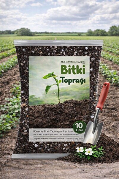NEXVORİA Organik Cocopeat Bitki Toprağı 10LT-Perlitli Havadar Premium Karışım