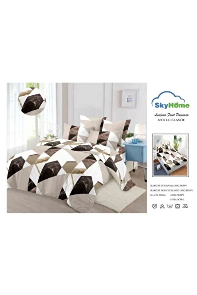 Sky Home Set Lenjerie cu Elastic 6 piese LenjerieMag