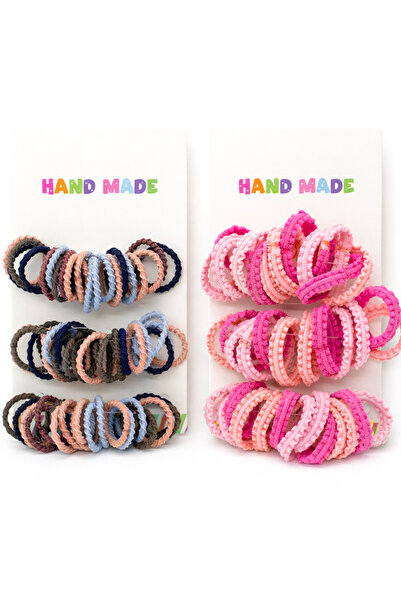 MakeWell Girls' Mini Hair Elastic Set Colorful Soft Rubber Hair Tie Non-Break...