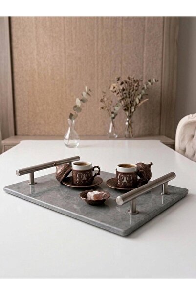 Yanmersan Porselen 30x20 cm Dekoratif Söz Nişan Tepsisi | Sunum Tepsisi & Sun...