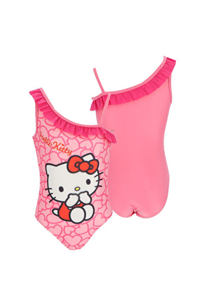 Hello Kitty One-Piece Swimsuit with Strap Pink