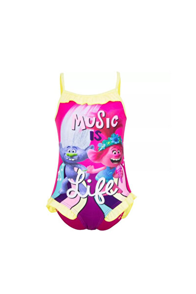 Trolls Costum de baie întreg Music, fucsia