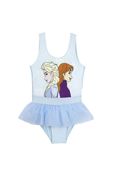 Disney Frozen Μπλε ολόσωμο μαγιό Disney Frozen με βολάν