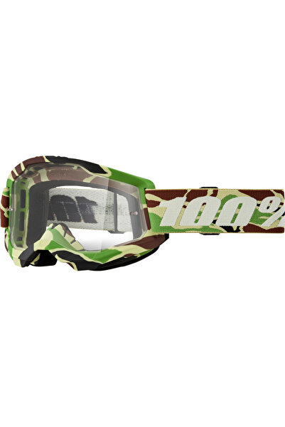 100percent Ochelari cross/atv 100% Strata 2 Warr Camo, lentila transparent, c...
