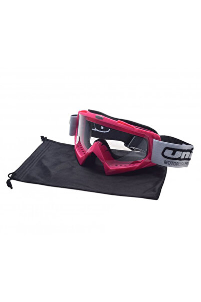 Unit Ochelari motocross/atv/enduro Unit, culoare rama roz, lentila transparenta
