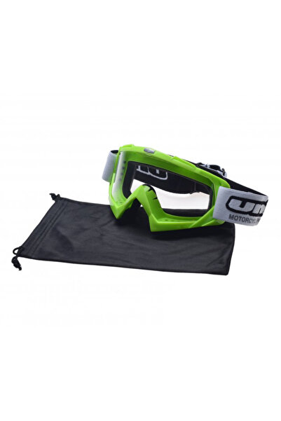 Unit Ochelari motocross/atv/enduro Unit, culoare rama verde, lentila transpar...
