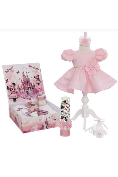 Recostore Set trusou pentru botez fete, personalizat cu Minnie Mouse, REC3293