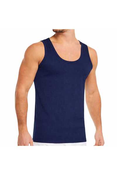 Fidan Maieu Barbați Din Bumbac %100 Set 3 Bucați, Bleumarin