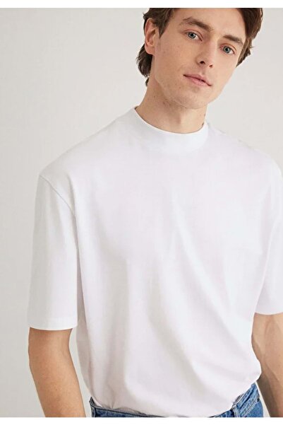 Mavi M0611193 Basic T-Shirt Loose Fit T-Shirt Men's T-Shirt White