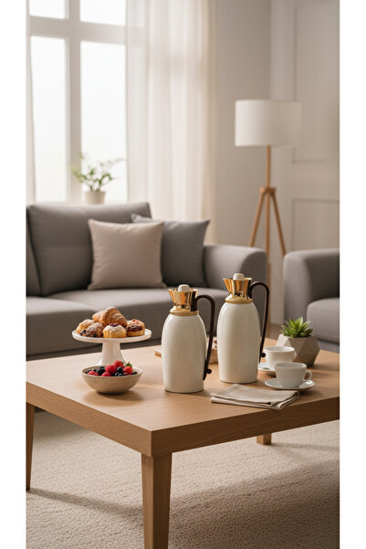 Generic 1 liter/750ml tea and coffee thermos set