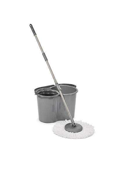 FERAH PLASTİK Döner Başlıklı Mop Seti Paslanmaz Çelik Saplı Mikrofiber Temizl...