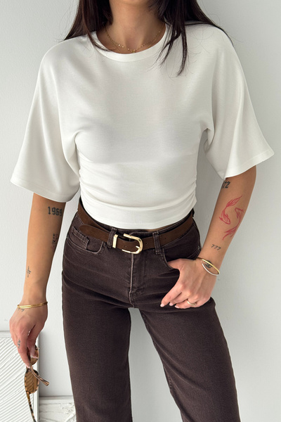 Noa&Noa Tricou Crop Basic pentru femei – Design elegant, mulat pe corp