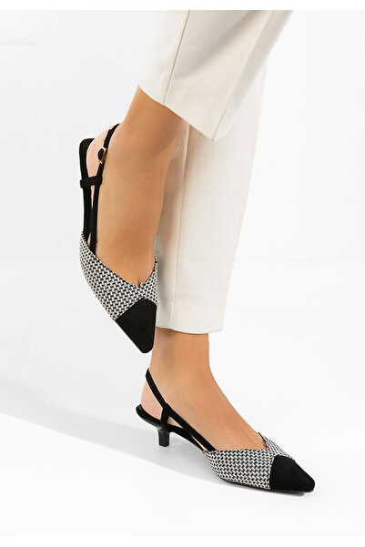 B T Shoes Γόβες slingback Mayuka μαύρες