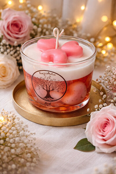 Tomris Hatun Love Serisi Mum, Bubble Gum , Esanslı Mum, Soya Wax ve Jel Mum