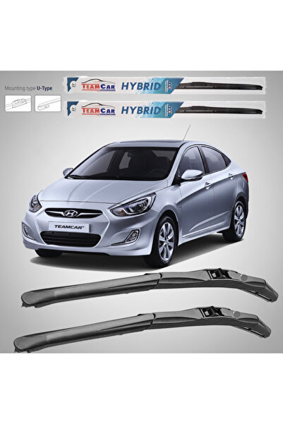 TEAMCAR Hyundai Accent Sedan (2010–2014) Hybrid Wipers | Front Set – TeamCar®