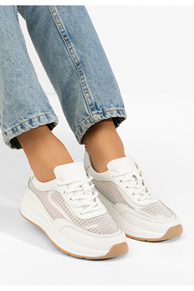 B T Shoes Sneakers γυναικεια δερματινα Luelia λευκά