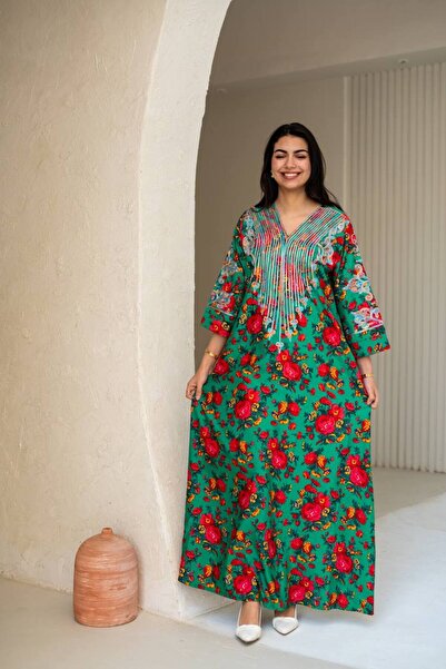 Graciana Shaliki Traditional Embroidered Robe with Elegant Design