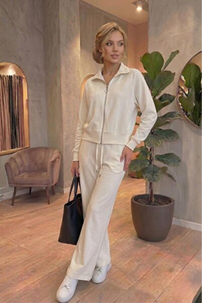 Betimoda Women's Modal Fabric Pocketed Stand Collar Zippered Long Sleeve Moda...