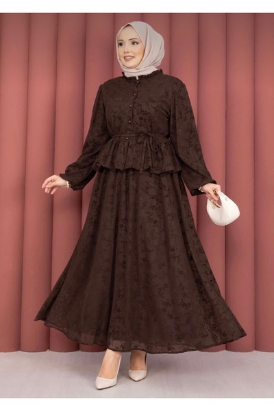 KEVRA Flok Pattern Double Set