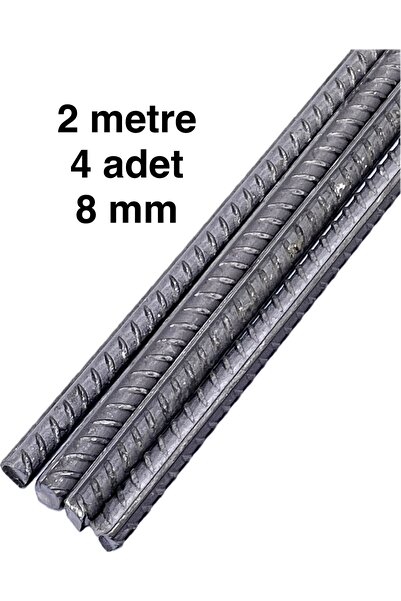 canh Demir Çubuk 8mm Çap 4'lü İnşaat Demiri