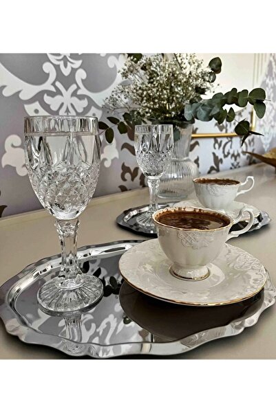 Elzemm store 12 ADET PASLANMAZ ÇELİK OVAL MODEL SUNUM TEPSİSİ AVANTAJ 12 Lİ F...