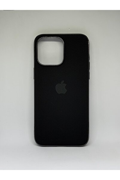 Store Iphone 14 Pro Max Uyumlu Siyah Logolu Sert Silikon Kılıf