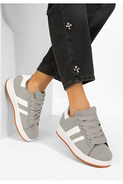 B T Shoes Γυναικεία αθλητικά παπούτσια Αντονέτα γκρι