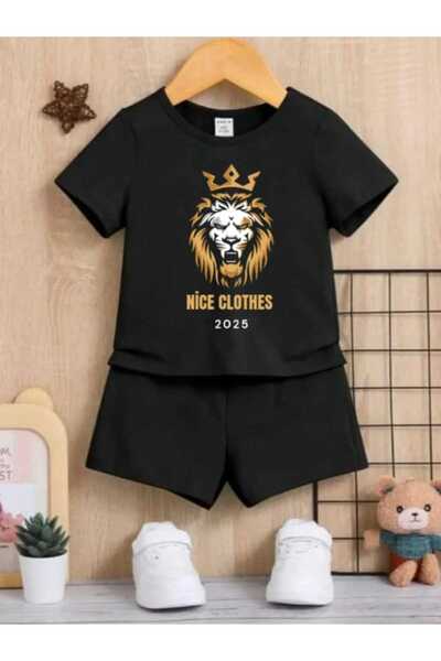 Nice Clothes ΚΑΛΟΚΑΙΡΙΝΟ ΠΑΙΔΙΚΟ ΣΕΤ ΜΠΛΟΥΖΑΚΙ-ΣΟΡΤΣ ΟΥΝΙΣΕΞ (λιοντάρι)