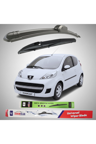 TEAMCAR Peugeot 107 3-door Facelift (2009–2012) Flat Wipers | Full Set – Team...