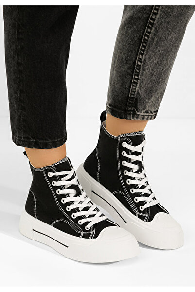 B T Shoes Γυναικεία sneakers αστραγάλο Minoda μαύρα