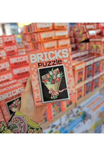 AYDAN26 Bricks Çiçek Puzzle Buket