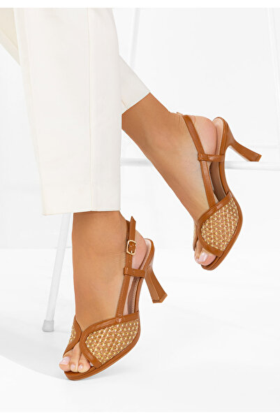 B T Shoes Γυναικεία Πέδιλα Wave καφέ