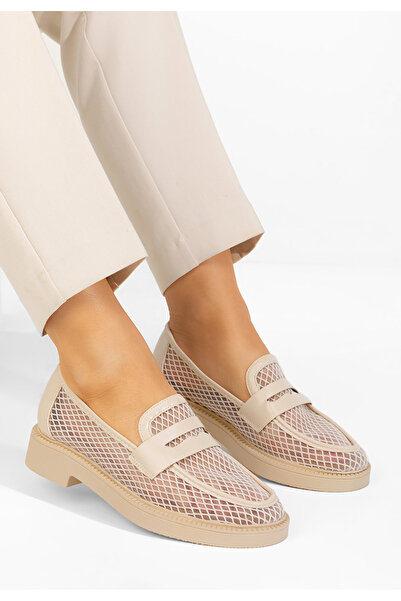 B T Shoes Γυναικεία μοκασίνια Cristtela μπεζ