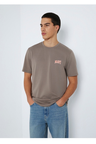 Mavi Ανδρικό μπλουζάκι με στάμπα λογότυπου, κανονική εφαρμογή, 100% βαμβάκι