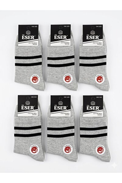 Eser Çorap Eser Unisex Cotton Socks – Pack of 6 (One Size)