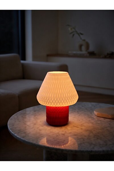 moto print Modern Geometrik Tasarım Gece Lambası - Dekoratif Masaüstü Aydınla...