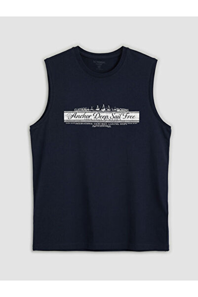 LC Waikiki RMZ GİYİM FARKIŞİLLERİNE ZERO Roba Guler imprimat Tricou fără mâne...